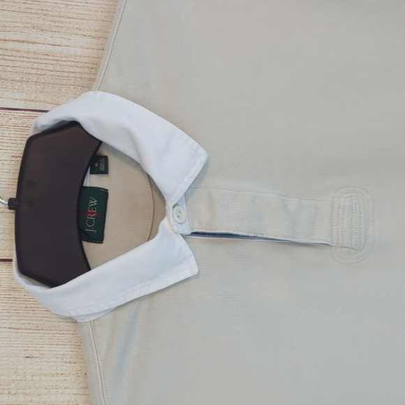 J. Crew Cream Long Sleeve Rugby Polo Shirt Medium - Picture 6 of 12